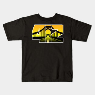 412 Black and Gold Bridge Kids T-Shirt